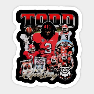 Todd Gurley College Vintage Bootleg Sticker